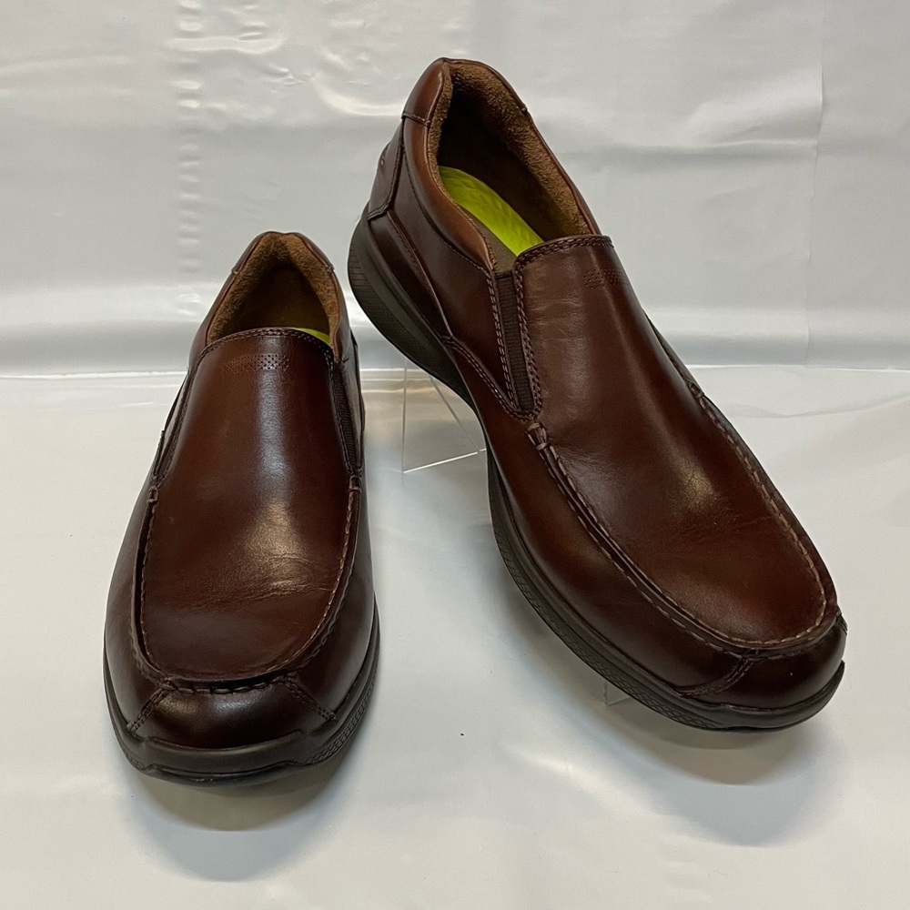 #21 Men's Florsheim Brown Great Lakes Moc Toe Slip Ons